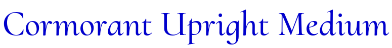 Cormorant Upright Medium लिपि
